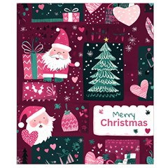 Christmas Santa Claus Waist Pouch (Large) from ArtsNow.com Back Strap