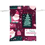 Christmas Santa Claus Lightweight Drawstring Pouch (XL)