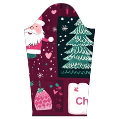 Christmas Santa Claus Kids  Long Sleeve Velvet Lounge Robe from ArtsNow.com Sleeve Right