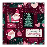 Christmas Santa Claus Banner and Sign 3  x 3 