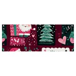 Christmas Santa Claus Banner and Sign 8  x 3 