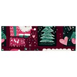 Christmas Santa Claus Banner and Sign 9  x 3 