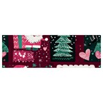 Christmas Santa Claus Banner and Sign 12  x 4 