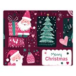 Christmas Santa Claus Premium Plush Fleece Blanket (Large)