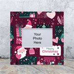 Christmas Santa Claus White Box Photo Frame 4  x 6 