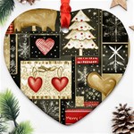 Christmas Reindeer Ornament (Heart)