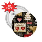 Christmas Reindeer 2.25  Buttons (10 pack) 