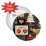 Christmas Reindeer 2.25  Buttons (100 pack) 