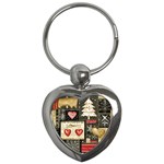 Christmas Reindeer Key Chain (Heart)