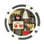 Christmas Reindeer Poker Chip Card Guard