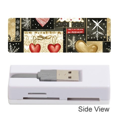 Christmas Reindeer Memory Card Reader (Stick) from ArtsNow.com Front