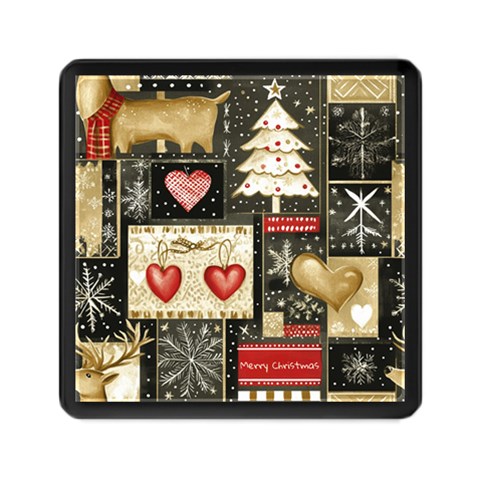 Christmas Reindeer Memory Card Reader (Square) from ArtsNow.com Front