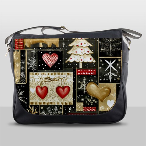 Christmas Reindeer Messenger Bag from ArtsNow.com Front