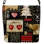 Christmas Reindeer Flap Closure Messenger Bag (S)