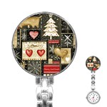 Christmas Reindeer Stainless Steel Nurses Watch