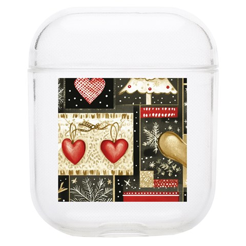 Christmas Reindeer Soft TPU AirPods 1/2 Case from ArtsNow.com Front