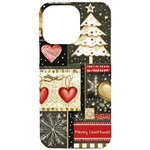 Christmas Reindeer iPhone 15 Pro Max Black UV Print PC Hardshell Case