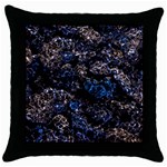 Rocky Lake Reflection  Throw Pillow Case (Black)