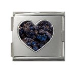 Rocky Lake Reflection  Mega Link Heart Italian Charm (18mm)