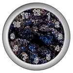 Rocky Lake Reflection  Wall Clock (Silver)