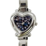 Rocky Lake Reflection  Heart Italian Charm Watch