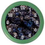 Rocky Lake Reflection  Color Wall Clock