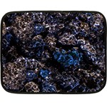 Rocky Lake Reflection  Two Sides Fleece Blanket (Mini)