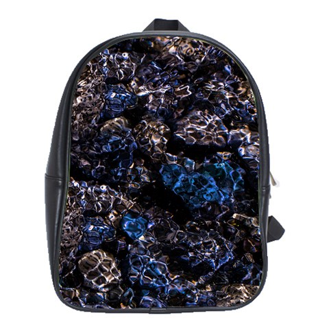 Rocky Lake Reflection  School Bag (XL) from ArtsNow.com Front