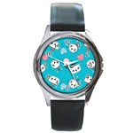 Birtay Cats Bunnies, Koteto Round Metal Watch