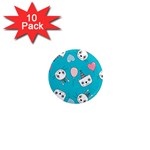 Birtay Cats Bunnies, Koteto 1  Mini Magnet (10 pack) 