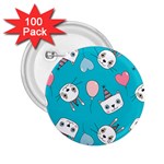 Birtay Cats Bunnies, Koteto 2.25  Buttons (100 pack) 