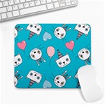 Birtay Cats Bunnies, Koteto Large Mousepad