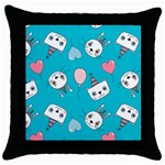 Birtay Cats Bunnies, Koteto Throw Pillow Case (Black)