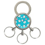 Birtay Cats Bunnies, Koteto 3-Ring Key Chain