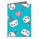 Birtay Cats Bunnies, Koteto Greeting Cards (Pkg of 8)