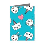 Birtay Cats Bunnies, Koteto Mini Greeting Card