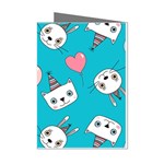 Birtay Cats Bunnies, Koteto Mini Greeting Cards (Pkg of 8)