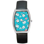 Birtay Cats Bunnies, Koteto Barrel Style Metal Watch