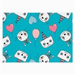 Birtay Cats Bunnies, Koteto Large Glasses Cloth