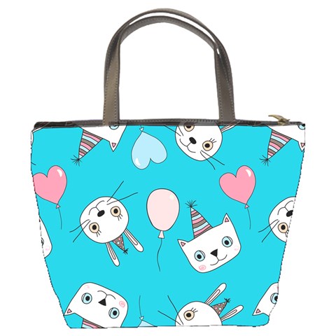 Birtay Cats Bunnies, Koteto Bucket Bag from ArtsNow.com Back