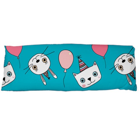 Birtay Cats Bunnies, Koteto One Side Body Pillow Cases from ArtsNow.com Body Pillow Case