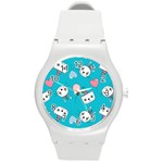 Birtay Cats Bunnies, Koteto Round Plastic Sport Watch (M)