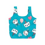 Birtay Cats Bunnies, Koteto Full Print Recycle Bag (S)