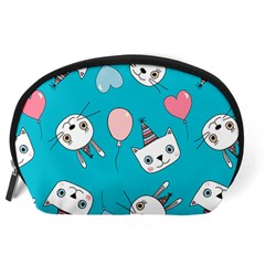 Birtay Cats Bunnies, Koteto Accessory Pouch (Large) from ArtsNow.com Back