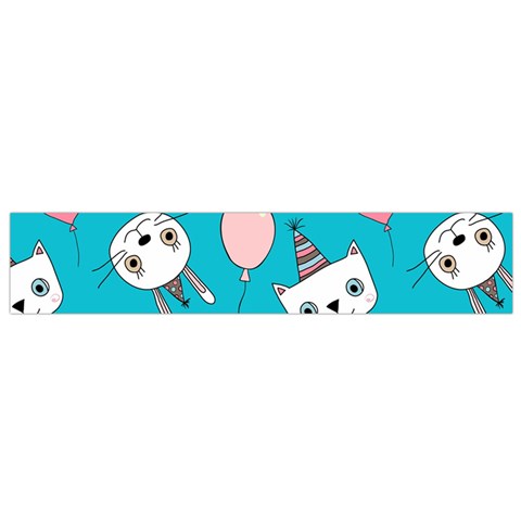 Birtay Cats Bunnies, Koteto Small Premium Plush Fleece Scarf from ArtsNow.com Front