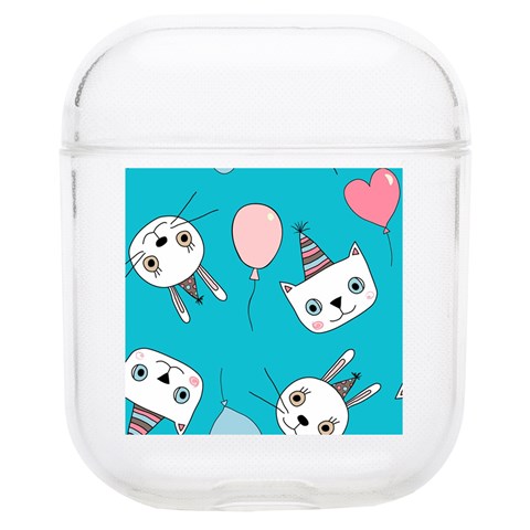 Birtay Cats Bunnies, Koteto Soft TPU AirPods 1/2 Case from ArtsNow.com Front