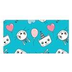 Birtay Cats Bunnies, Koteto Satin Shawl 45  x 80 