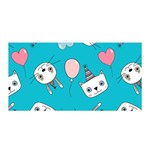 Birtay Cats Bunnies, Koteto Satin Wrap 35  x 70 