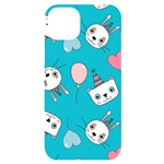 Birtay Cats Bunnies, Koteto iPhone 14 Plus Black UV Print Case