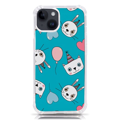 Birtay Cats Bunnies, Koteto iPhone 14 TPU UV Print Case from ArtsNow.com Front